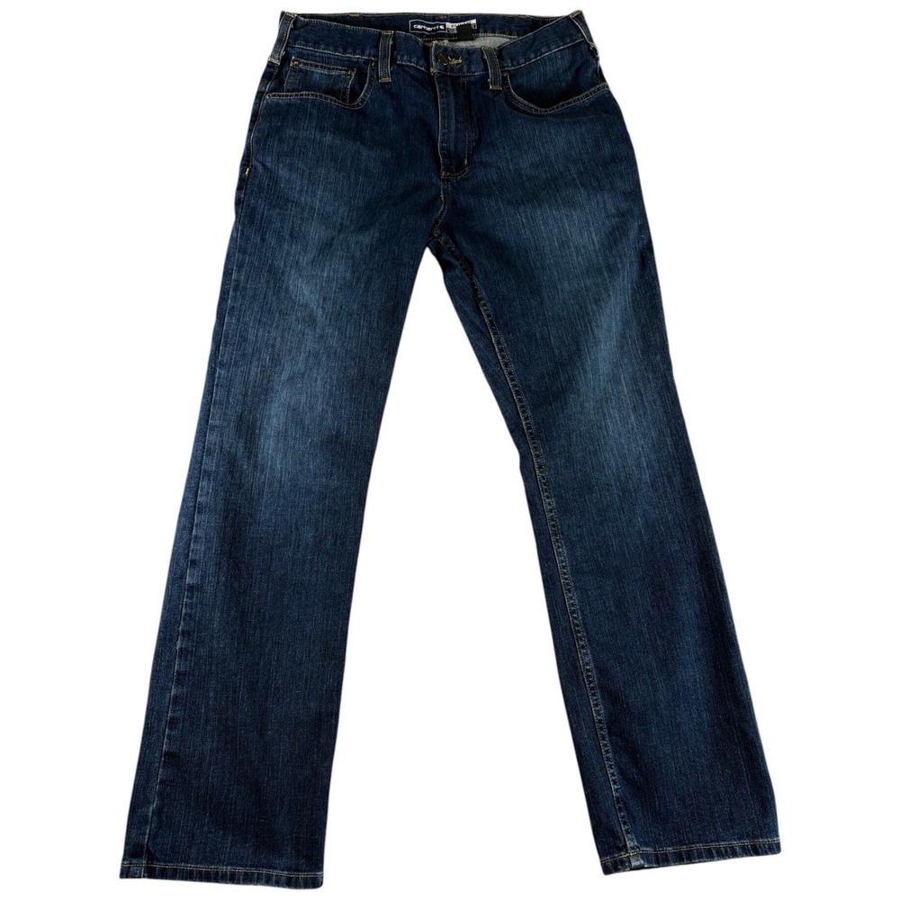 Carhartt Workwear Jeans Mens 32x30 Faded Heritage Relaxed Fit‎ Rugged Dark Wash
